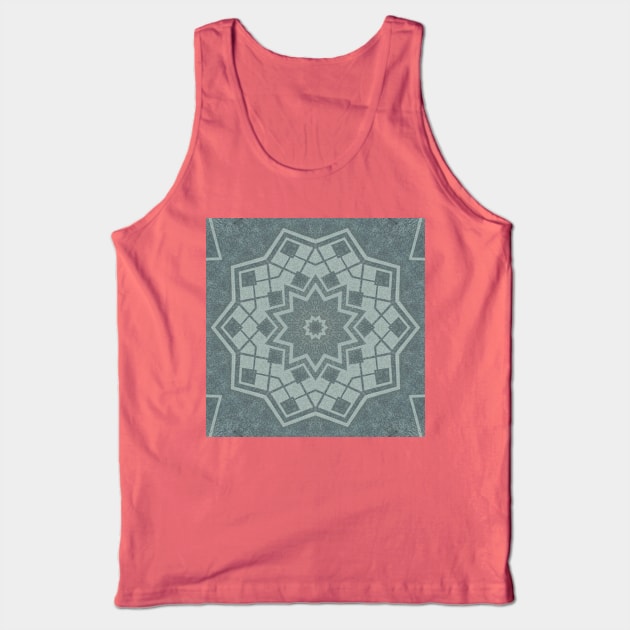 Reverse Graffitti Kaleidoscope Pattern (Seamless) 11 Tank Top by Swabcraft